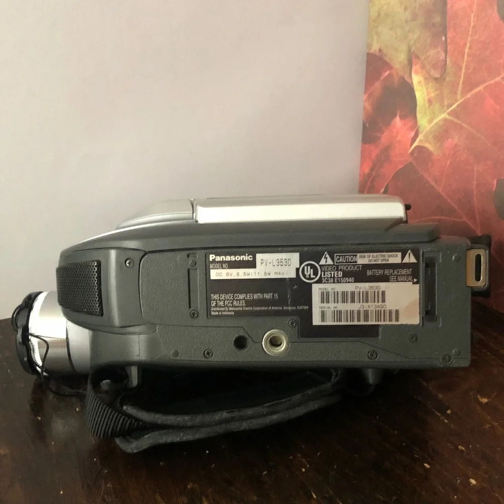 Broken Panasonic Silver Camcorder- For Part